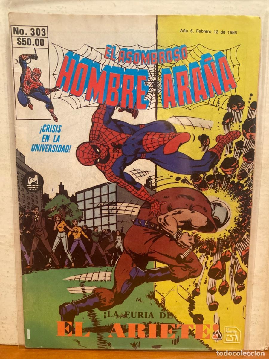 C&oacute;mics: EL ASOMBROSO HOMBRE ARA&Ntilde;A. N&Uacute;MERO 303. Novedades. Ed. M&eacute;xico. 1986. DIFICIL. COLECCIONISMO MARVEL