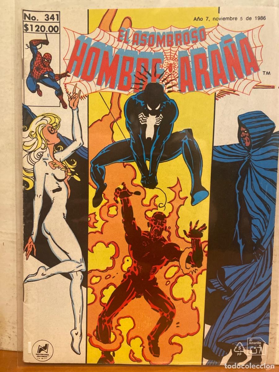 C&oacute;mics: EL ASOMBROSO HOMBRE ARA&Ntilde;A. N&Uacute;MERO 341 Novedades. Ed. M&eacute;xico. 1986. DIFICIL. COLECCIONISMO MARVEL