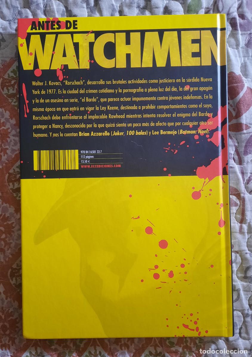C&oacute;mics: Antes de Watchmen: Rorschach (Brian Azzarello/Lee Bermejo) ECC - Foto 2