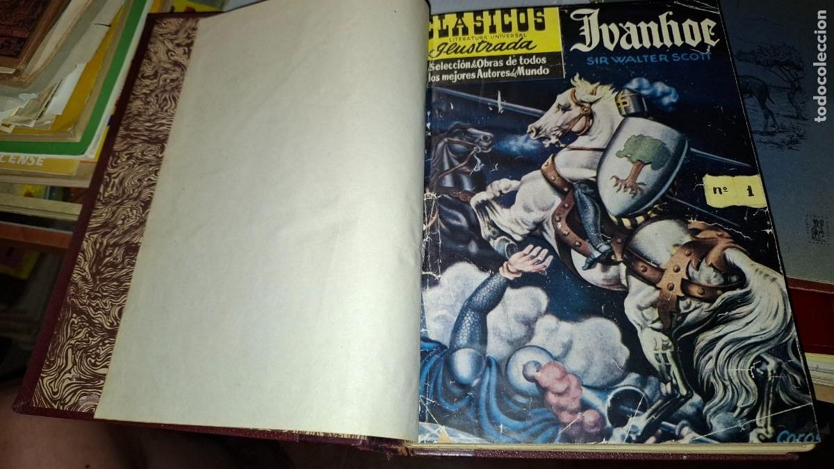 Comics: Clasico literatura universal ilustrada. Tomo 9 numeros. Tebeos. Encuadernado