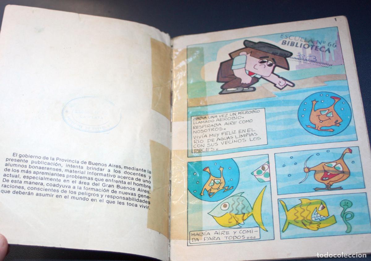 C&oacute;mics: LA POLUCION DE LAS AGUAS. Comic importado ( ESCUELA N&ordm; 66) - Foto 2