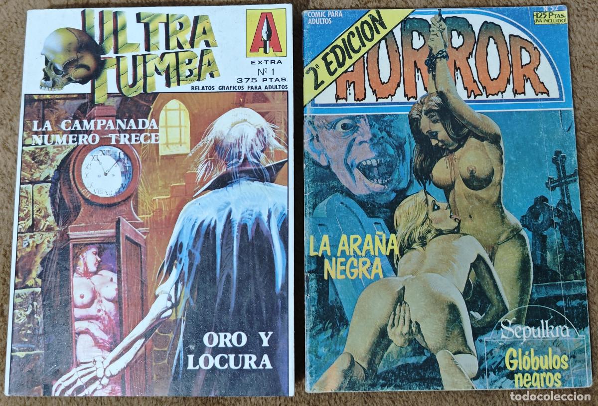 C&oacute;mics: ULTRATUMBA RETAPADO n&ordm; 1 (Astri 1987) + HORROR n&ordm; 52 (Ediciones Actuales 2&ordf; 1986)