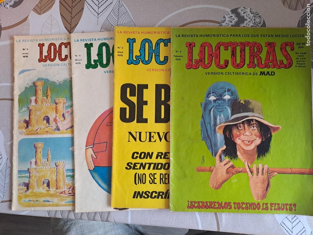 Comics: Locuras, revista humoristica numeros 2, 3, 4 y 5