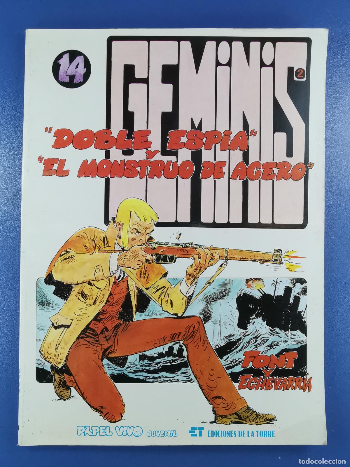 Comics : GEMINIS 2 - N&ordm; 14 - DOBLE ESPIA - FONT Y ECHEVARRA - PAPEL VIVO - EDICIONES DE LA TORRE
