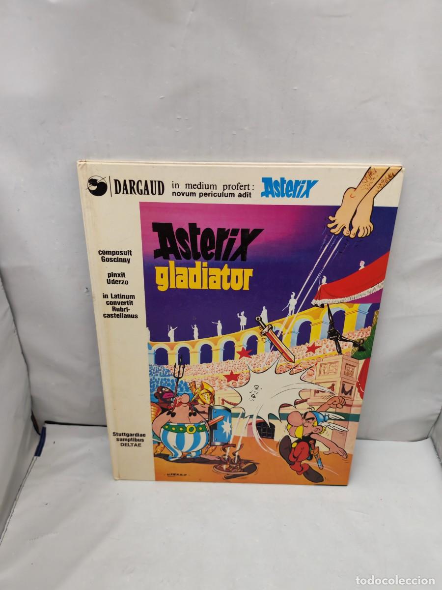 Fumetti: Asterix Gladiator (In Latinum. Sttugart 1978, 2&ordf; edici&oacute;n tapa dura. Incluye hoja con traducciones)