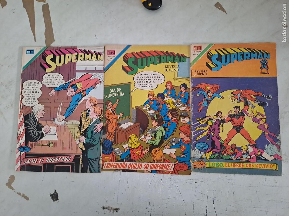 C&oacute;mics: Lote de 7 n&uacute;meros de Superman Novaro, 187, 832, 839, 900, 932, 989 y 993 lote 7