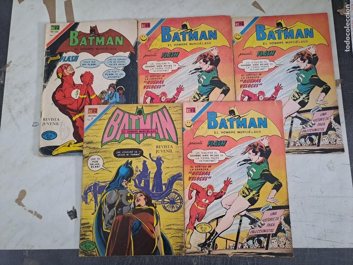 Comics: Lote de 5 comics Batman, Novaro 599, 600 y tres 649 lote 3