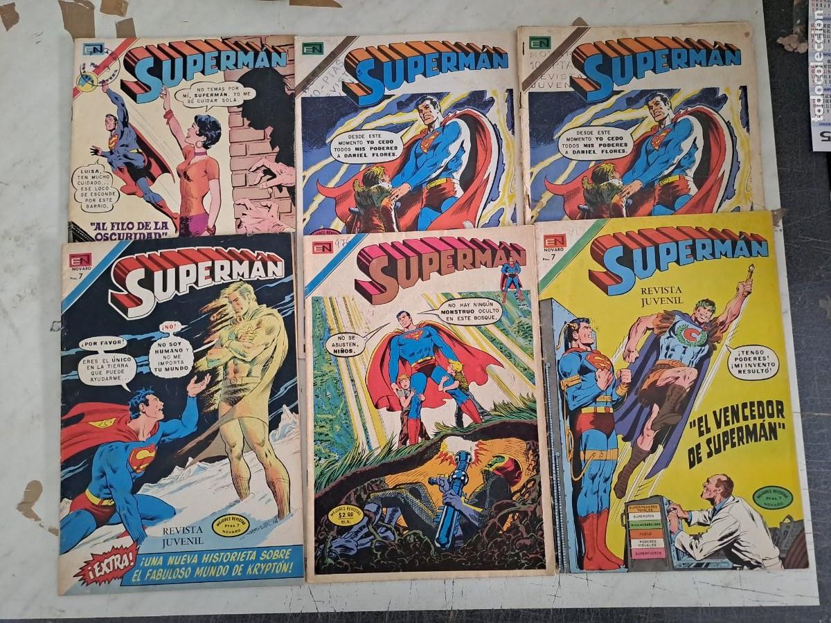 Comics: Lote de 7 comics Superman, Novaro 887, 891, 900, 964 dos, 976 y un extraordinario lote 14