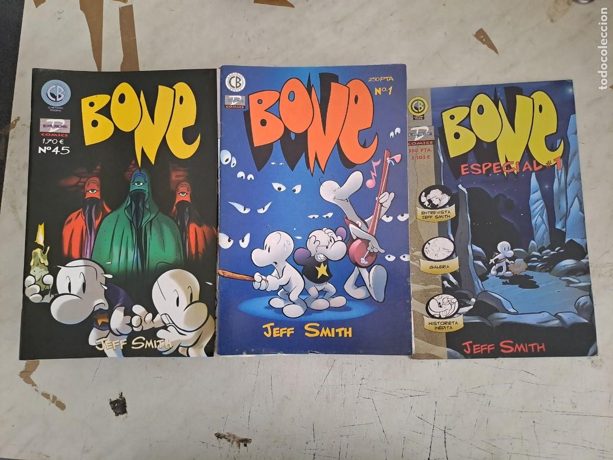 Comics: Bone casi completa 44 de 46, faltan el 44 y el 46 mas el especial 1, Dude en buen estado Bolsa DA