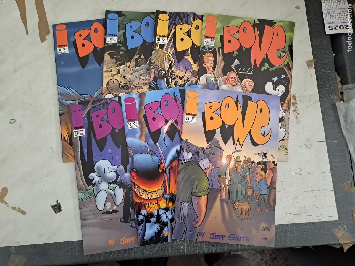 C&oacute;mics: Lote de 7 n&uacute;meros de Bone, Image en muy buen estado Bolsa DA