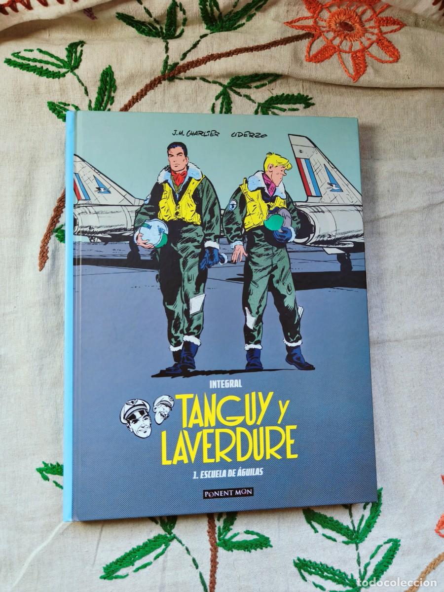 C&oacute;mics: Languy y Laverdure. Volumen 1- Escuela de &Aacute;guilas. Charlier, Urdezo. Ponent Moon. Tapa dura.