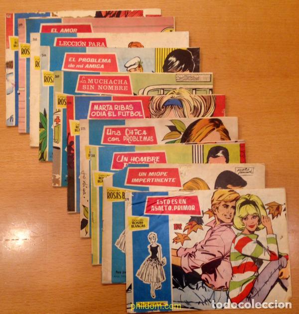 Fumetti: ROSAS BLANCAS LOTE DE 10 TEBEOS ORIGINALES