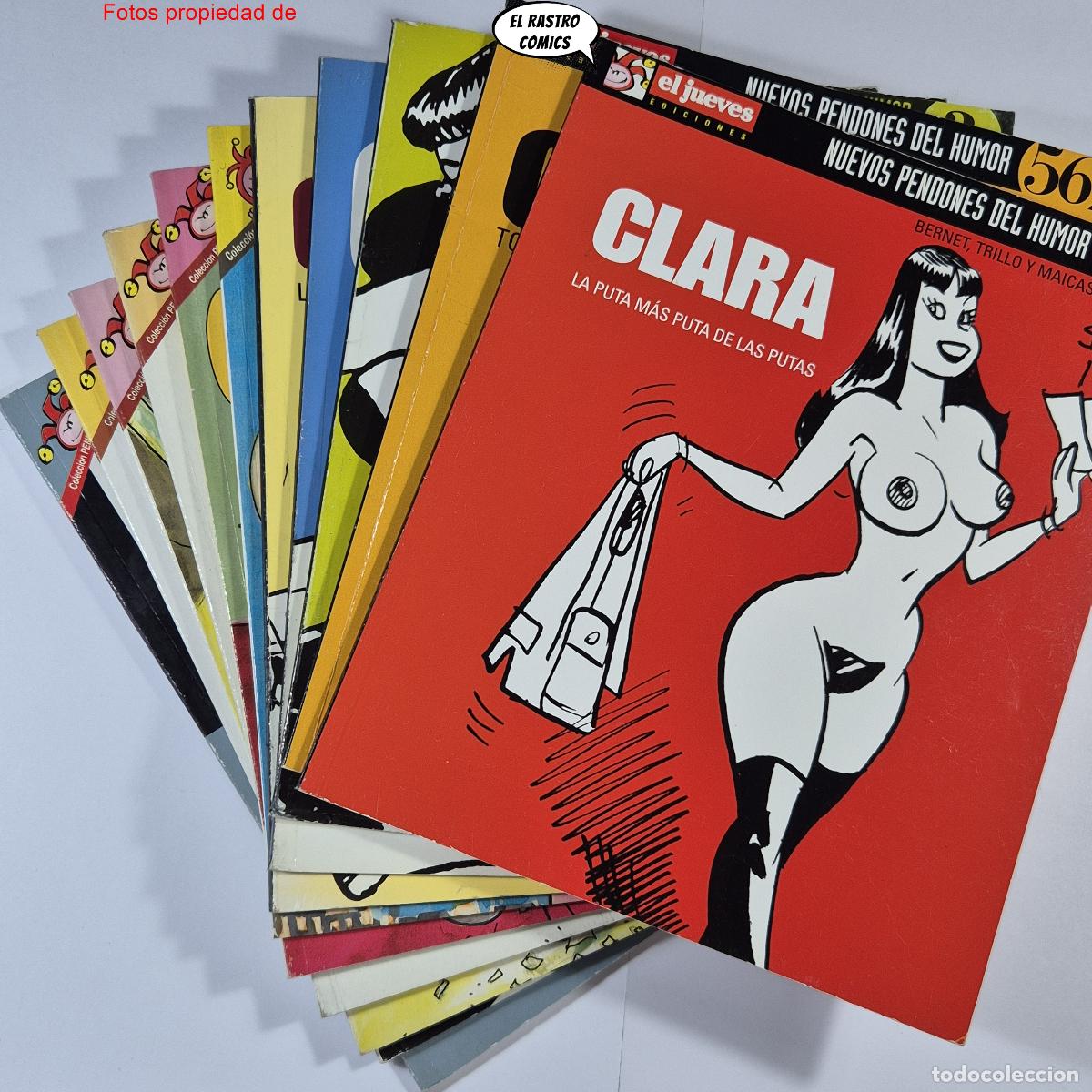 C&oacute;mics: Clara de noche, Colecci&oacute;n completa, 11 tomos, Pendones del humor, Jordi Bernet, El Jueves