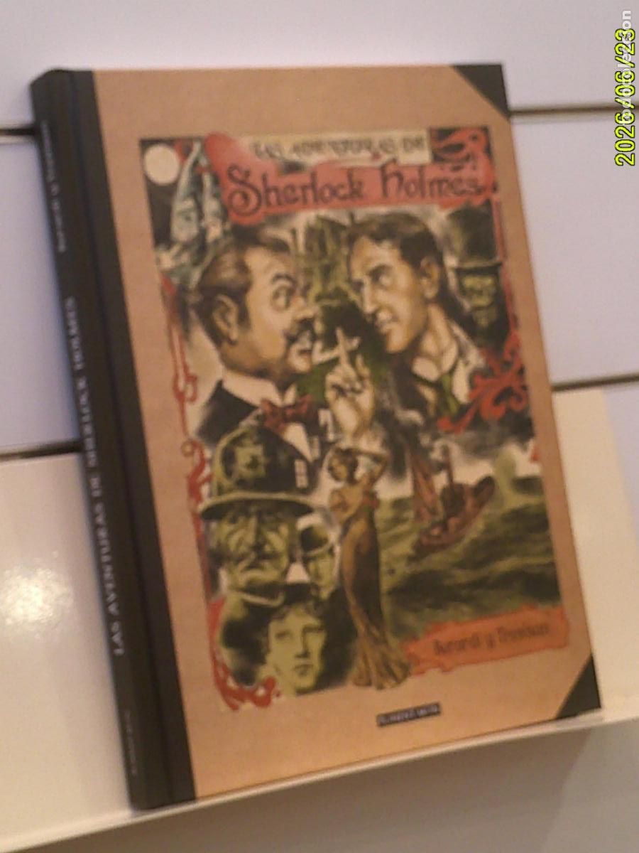 C&oacute;mics: LAS AVENTURAS DE SHERLOCK HOLMES BERARDI Y TREVISAN TOMO TAPA DURA - PONENT MON OFERTA