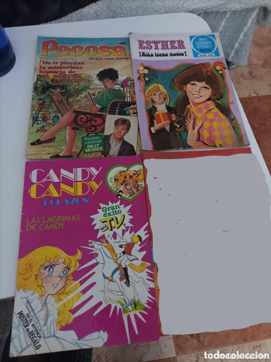 Comics: lote de 3 comics Candy Candy las l&aacute;grimas de Candy(sin poster)-Esther N 9-pecosa N 6