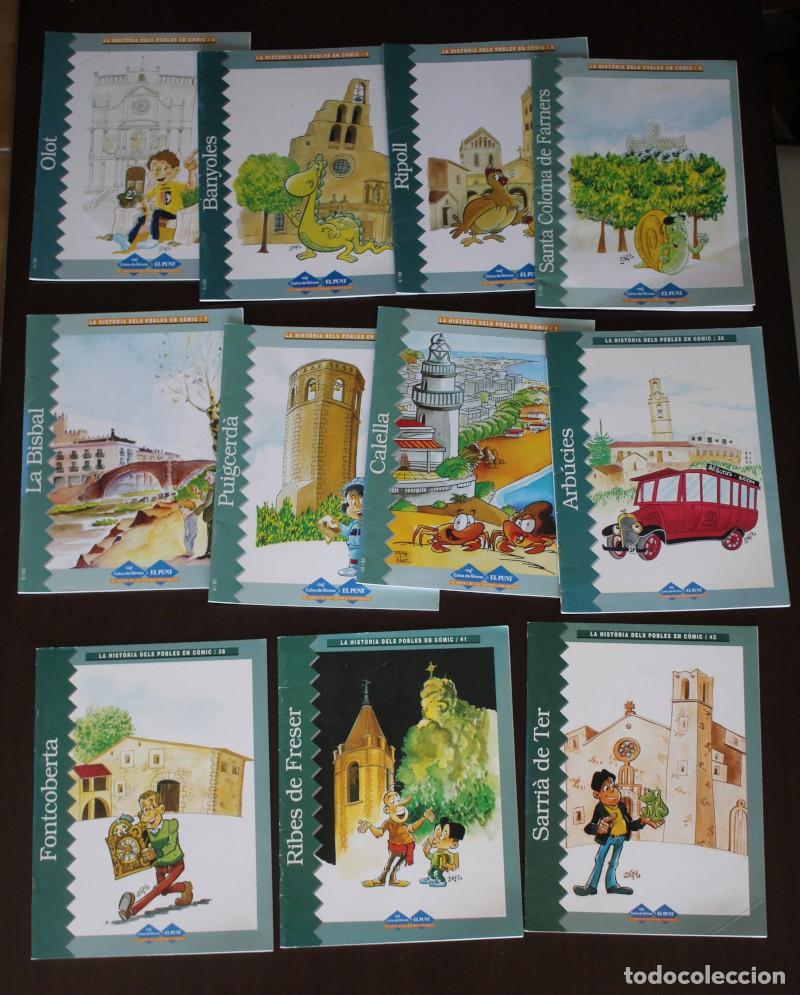 Comics: LOTE 11 COMIC POBLES OLOT BANYOLES RIPOLL LA BISBAL PUIGCERDA ARBUCIES RIBES DE FRESER CALELLA.....