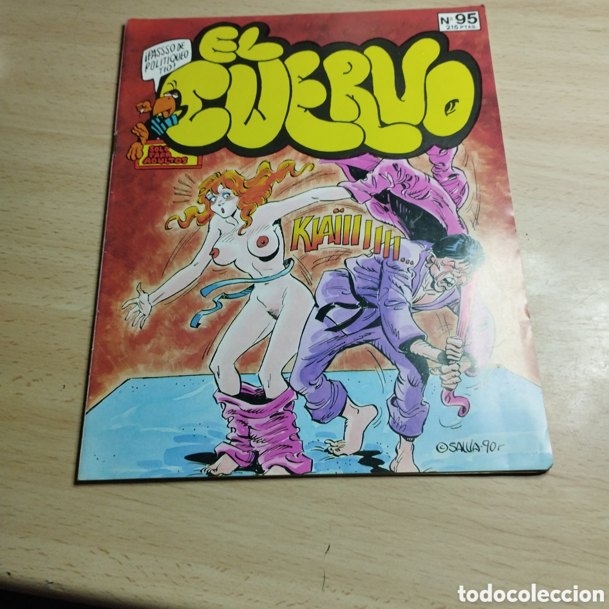 C&oacute;mics: El cuervo. N⁰95. 1988. Editorial Iru. Comic para adultos.