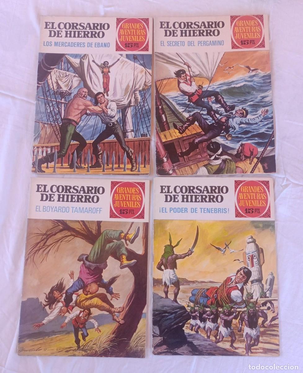 C&oacute;mics: EL CORSARIO DE HIERRO Grandes Aventuras Juveniles x4