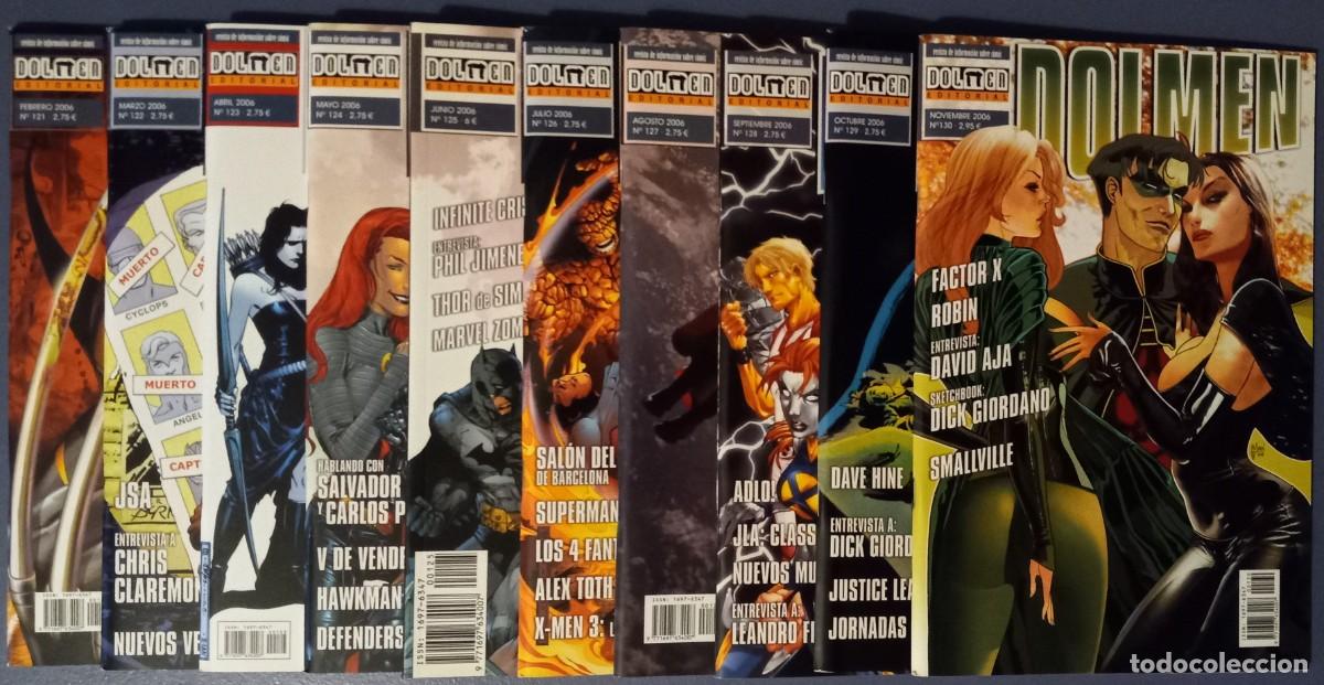 Fumetti: Revista DOLMEN n&ordm; 121 a 130 (febrero 2006 a noviembre 2006)
