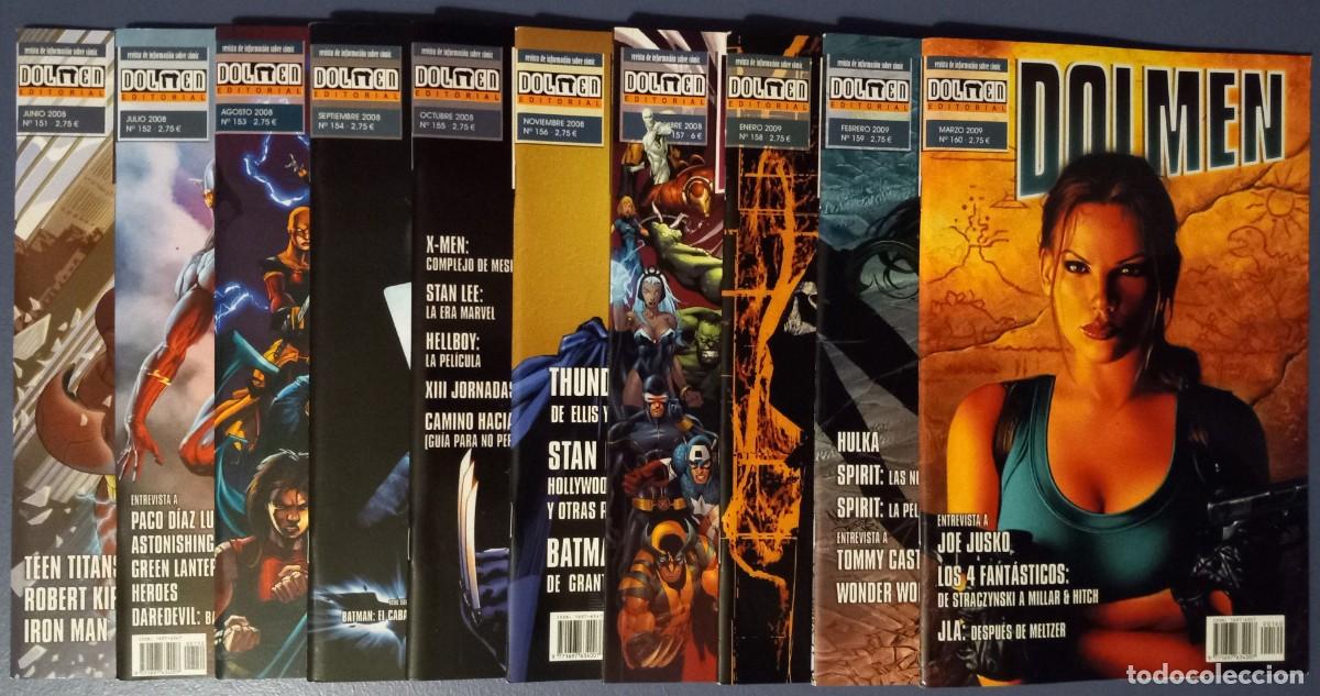 C&oacute;mics: Revista DOLMEN n&ordm; 151 a 160 (junio 2008 a marzo 2009)