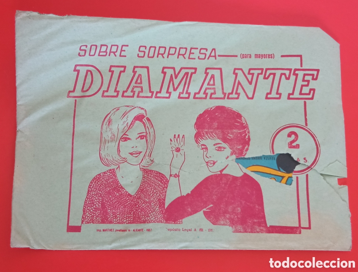 Comics: SOBRE SORPRESA DIAMANTE PARA MAYORES 2 PTAS 1967.SIN ABRIR.