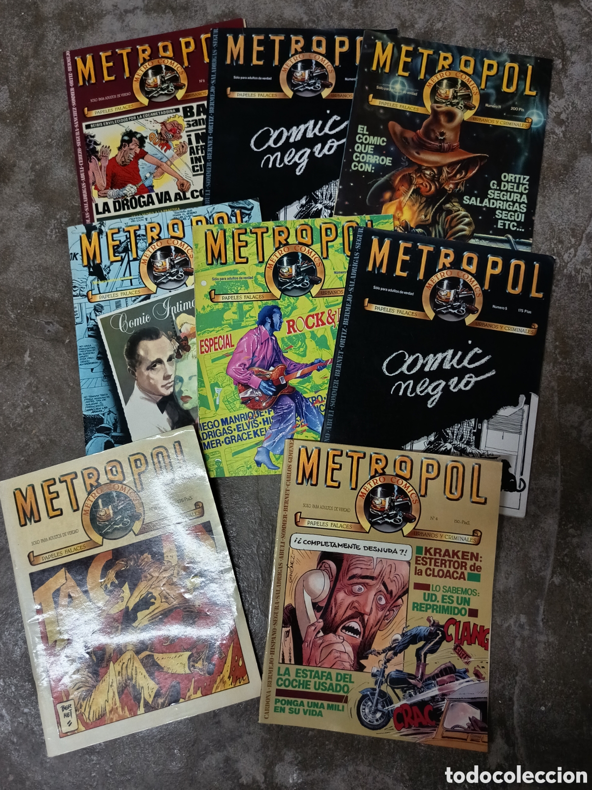 C&oacute;mics: Lote de 8 antiguas revistas gr&aacute;ficas de Metropolis