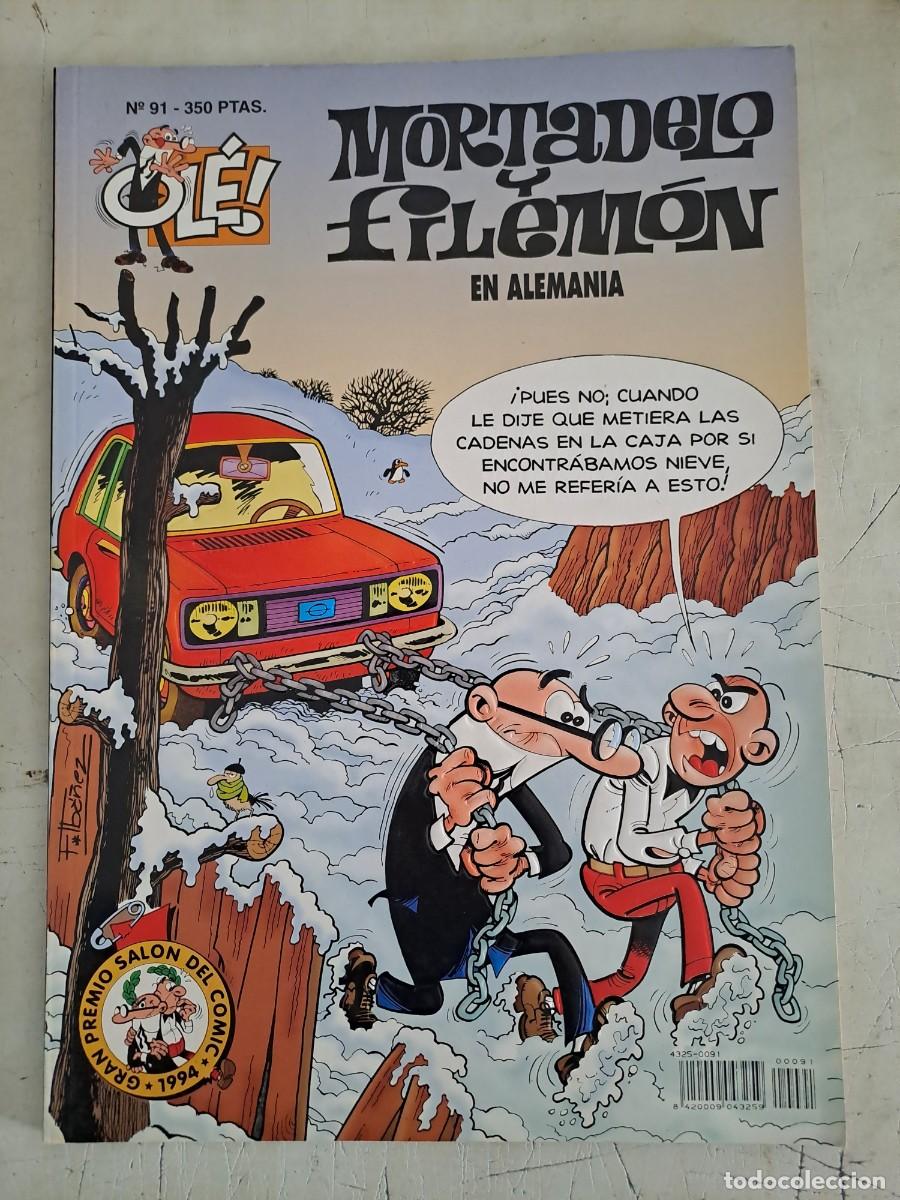 Comics: Ole 91, Mortadelo y Filem&oacute;n, en Alemania, primera edici&oacute;n, ediciones B en muy buen estado