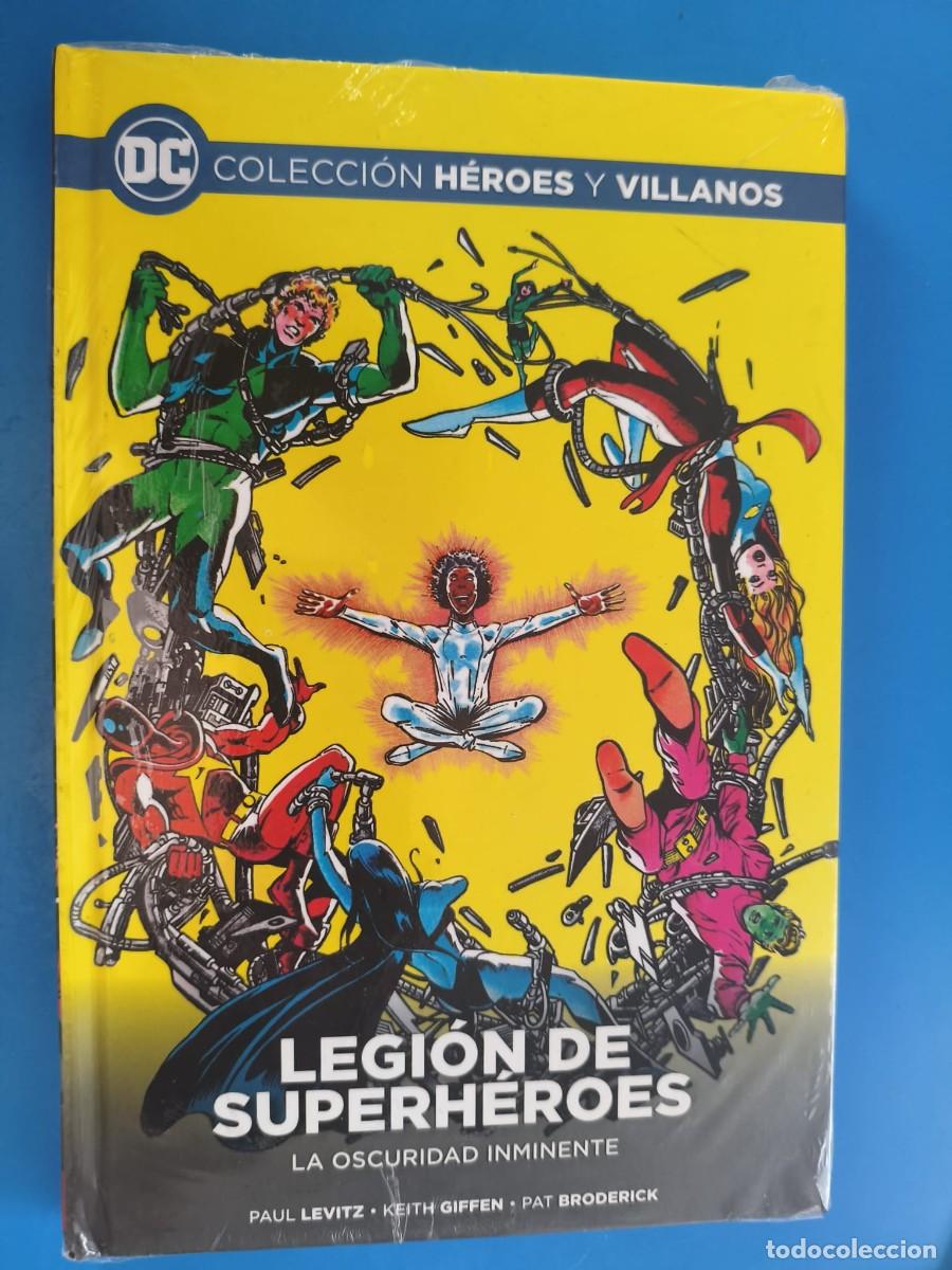 C&oacute;mics: Colecci&oacute;n h&eacute;roes y villanos 57 Legi&oacute;n de Superh&eacute;roes La oscuridad inminente Levitz Giffen Ecc Salvat