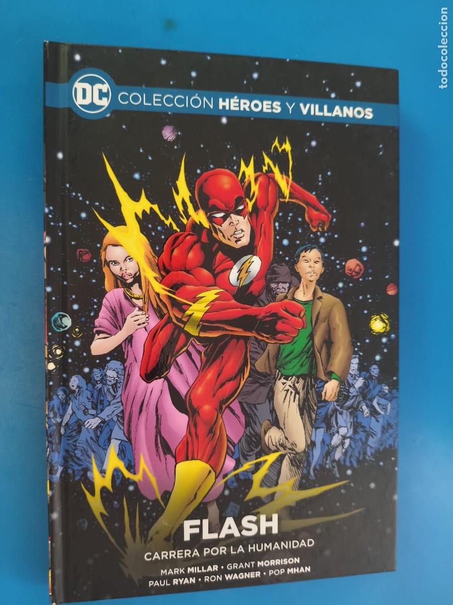 C&oacute;mics: Colecci&oacute;n H&eacute;roes y Villanos 64 Flash Carrera por la humanidad Millar Morrison Ecc salvat