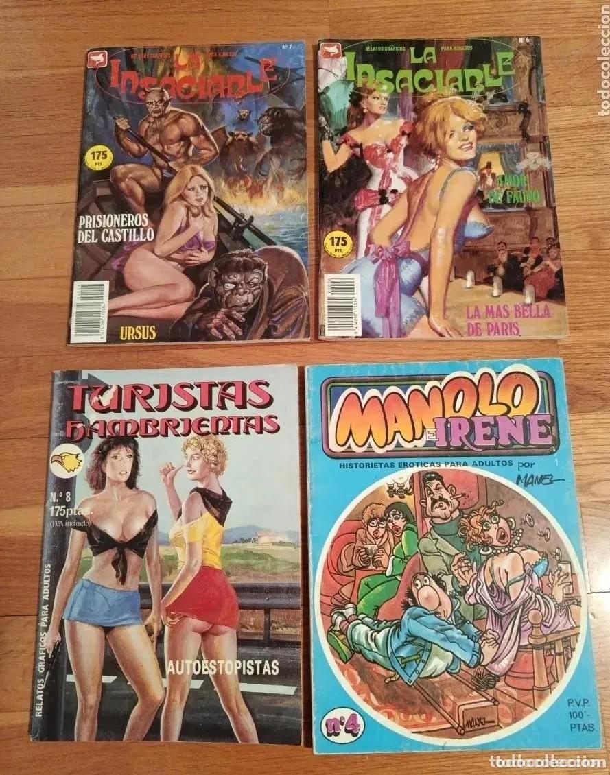 C&oacute;mics: LOTE DE COMICS MANOLO E IRENE, LA INSACIABLE Y TURISTAS