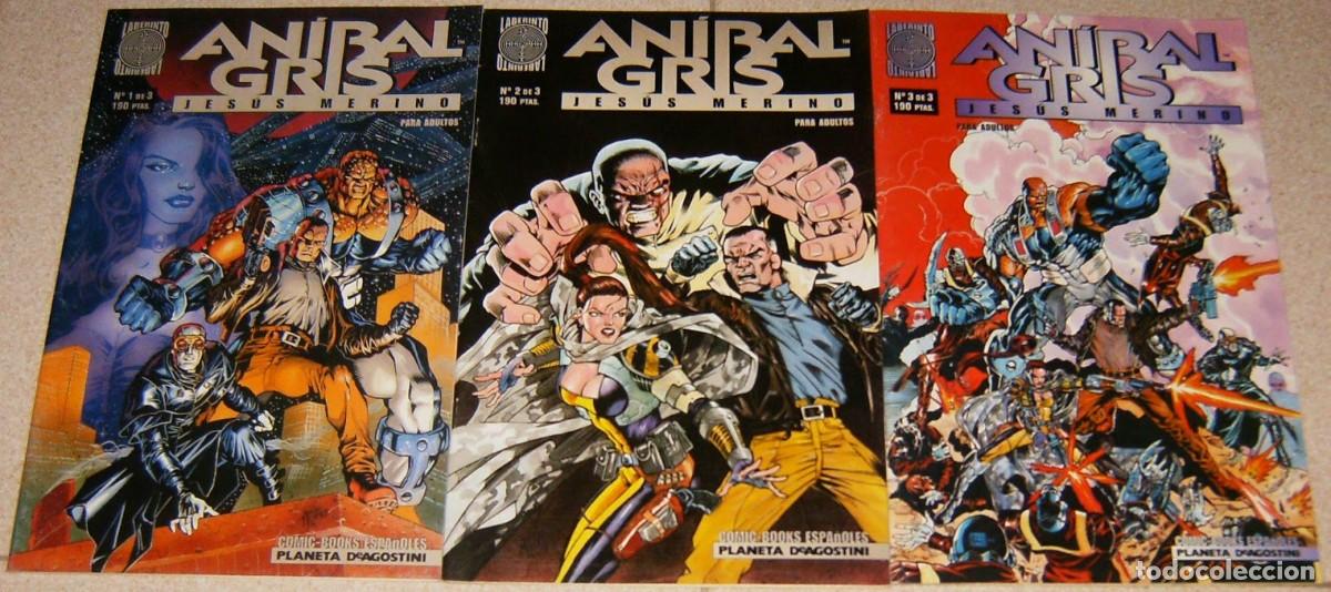 C&oacute;mics: ANIBAL GRIS 1 a 3 COMPLETA - JAQUE MATE 1 a 4 COMPLETA - IBERIA INC 1 3 5 6 SUELTOS