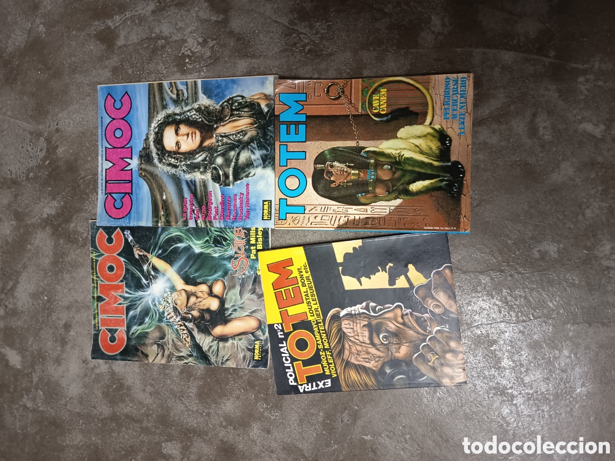 Fumetti: Lote de 4 comics CIMOC Y TOTEM,muy buen estado