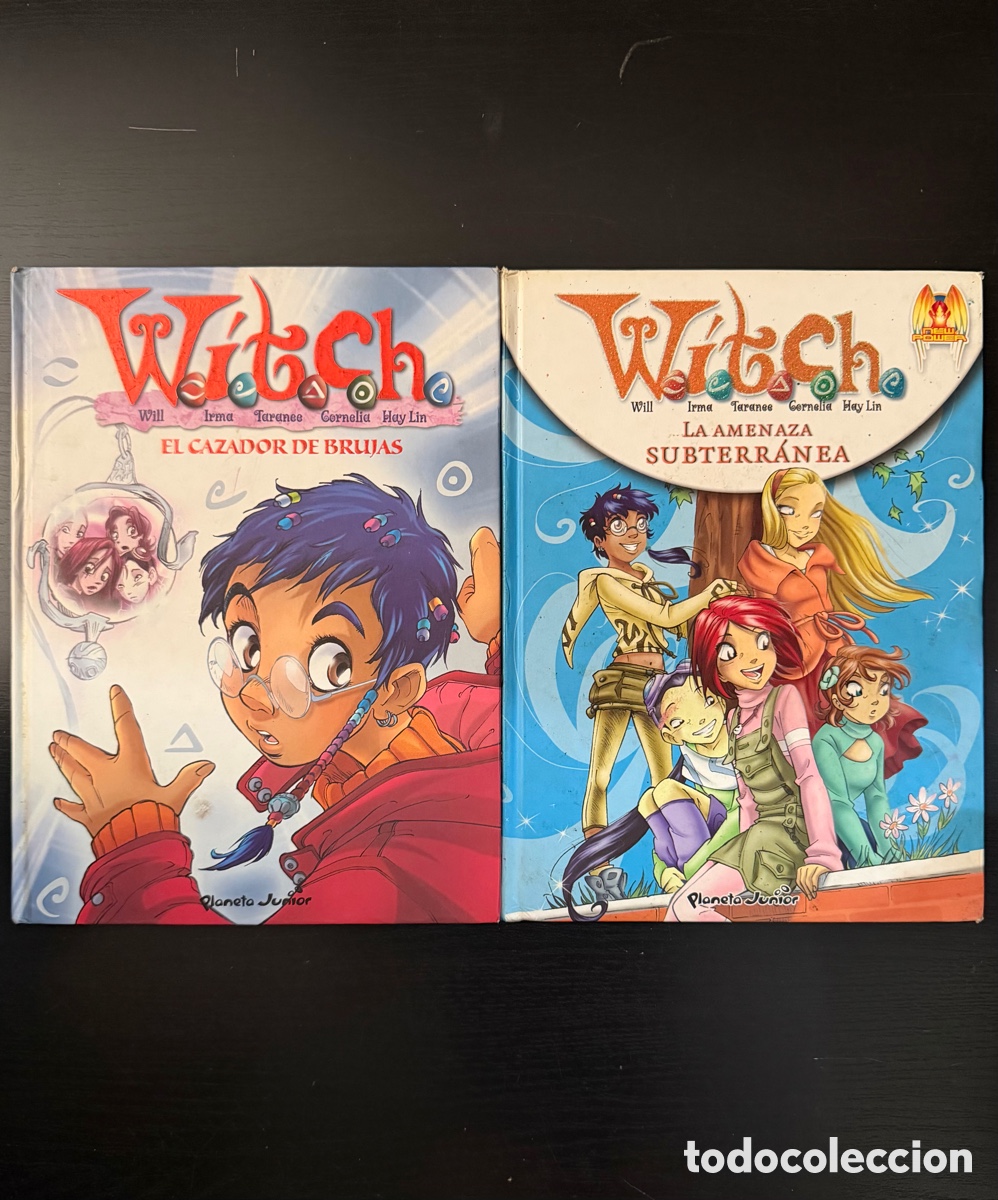 C&oacute;mics: LOTE 2 LIBROS WITCH - EL CAZADOR DE BRUJAS Y LA AMENAZA SUBTERRANEA - TAPA DURA PLANETA JUNIOR