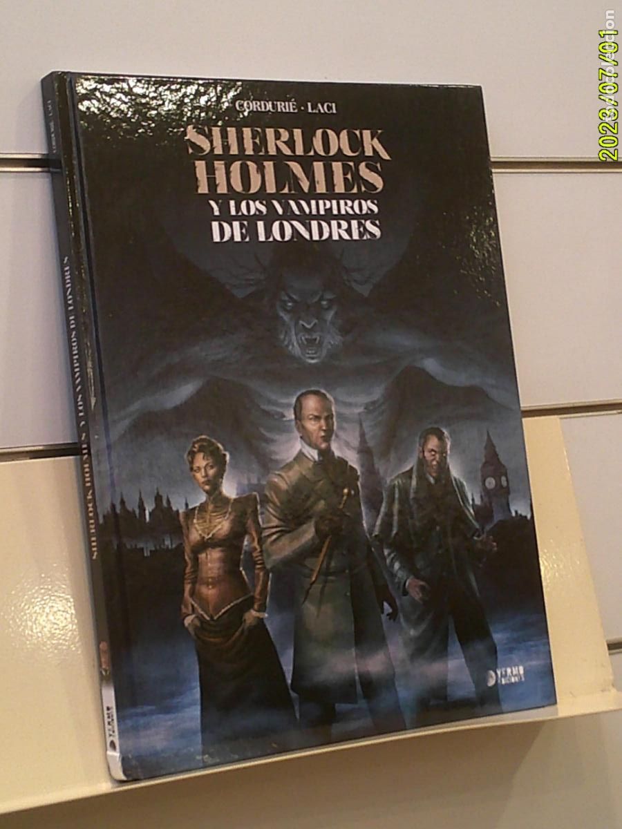 C&oacute;mics: SHERLOCK HOLMES Y LOS VAMPIROS DE LONDRES TOMO TAPA DURA - YERMO OFERTA
