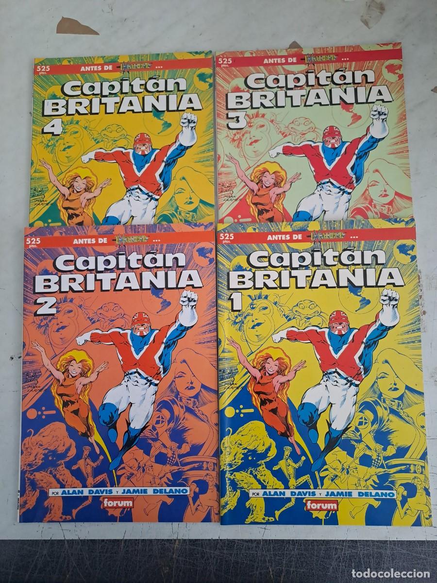 C&oacute;mics: Capit&aacute;n Britania completa 4 n&uacute;meros, F&oacute;rum en muy buen estado Bolsa DA