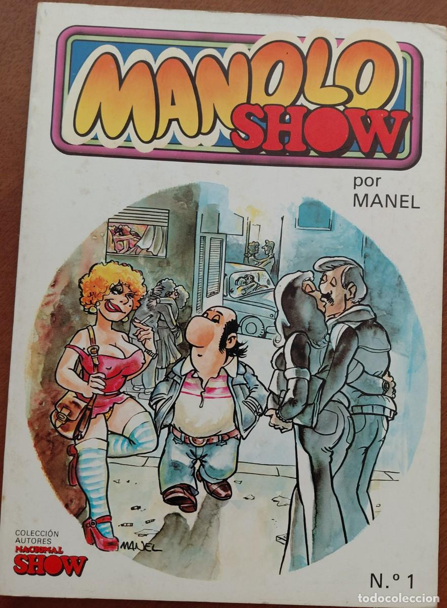 Comics: COLECCI&Oacute;N AUTORES MANOLO SHOW Y MANOLO E IRENE - TOMO 1 (ED. CUMBRE) TOMOS 2-3-4-5 (ED. DRONTE) 1979