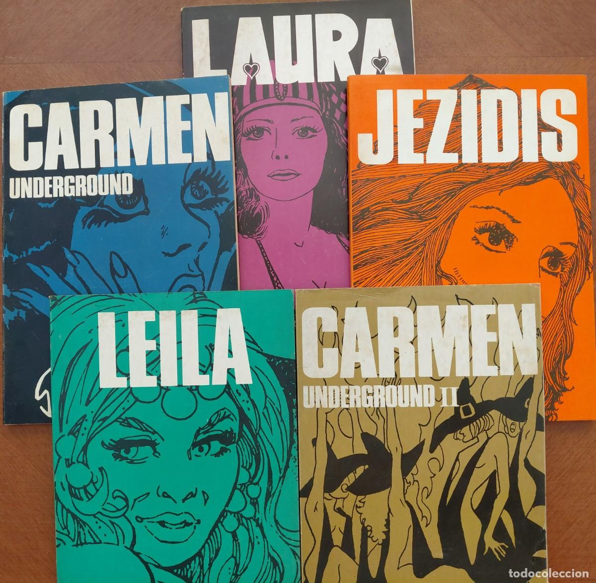 C&oacute;mics: COLECCI&Oacute;N EROGYS - LIBROS EN R&Uacute;STICA 5 n&uacute;meros (GISA EDICIONES SA - 1974) 24x17
