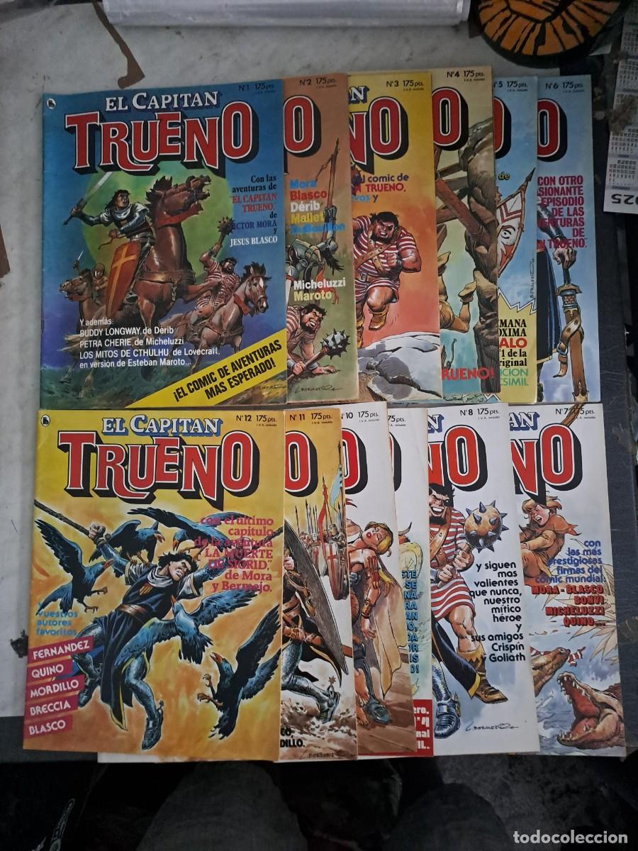 Comics : El Capit&aacute;n Trueno del 1 al 12 casi completa, Bruguera en buen estado Bolsa DA