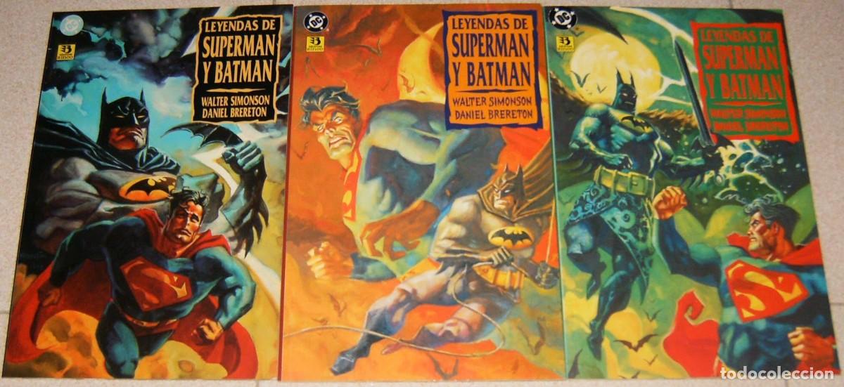 Comics: Leyendas de SUPERMAN y BATMAN (Por Walter Simonson Daniel Brereton) Zinco 1 a 3 PRESTIGE. COMPLETA