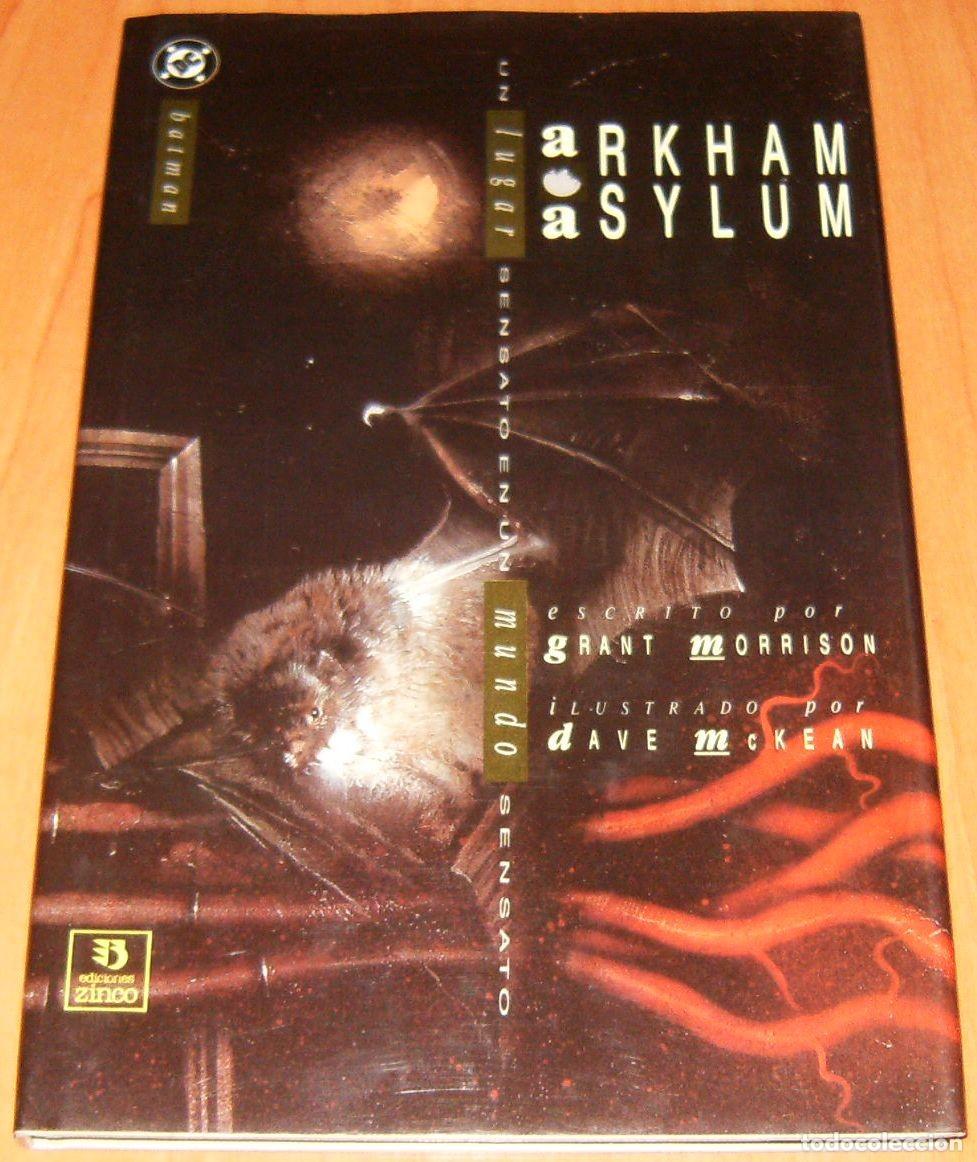 Comics: BATMAN ARKHAM ASYLUM de Grant Morrison, y Dave McKean Ediciones Zinco. TOMO UNICO