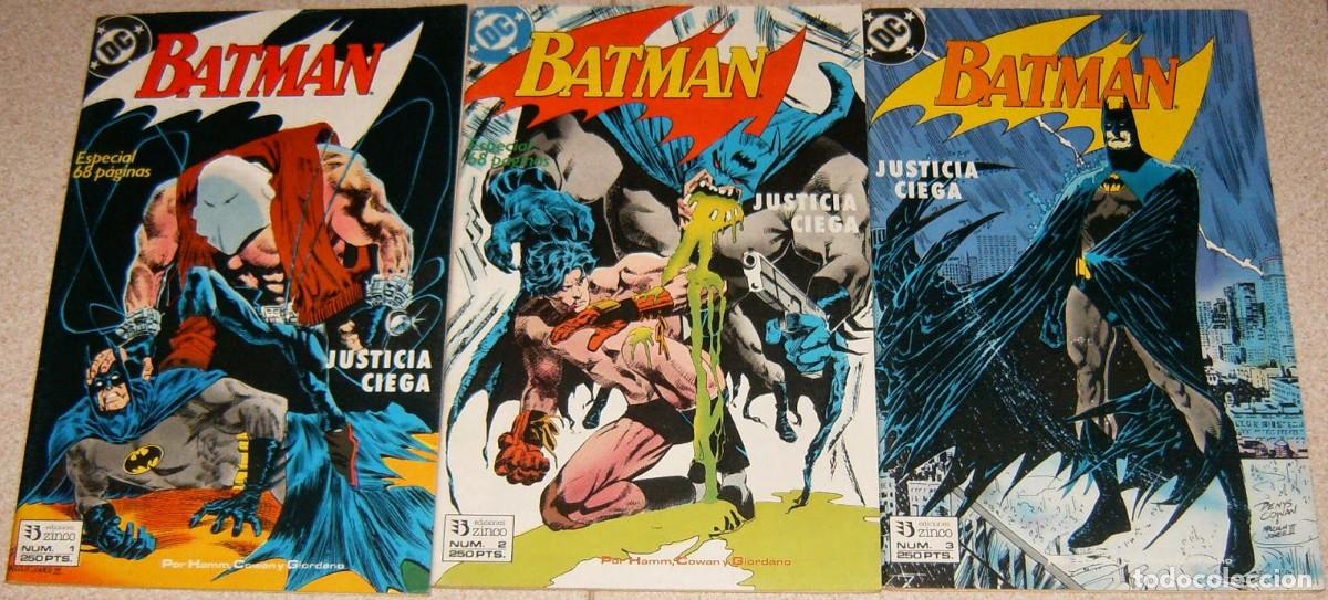 C&oacute;mics: BATMAN: JUSTICIA CIEGA Vol.1 Ediciones Zinco 1 2 Y 3, COMPLETA