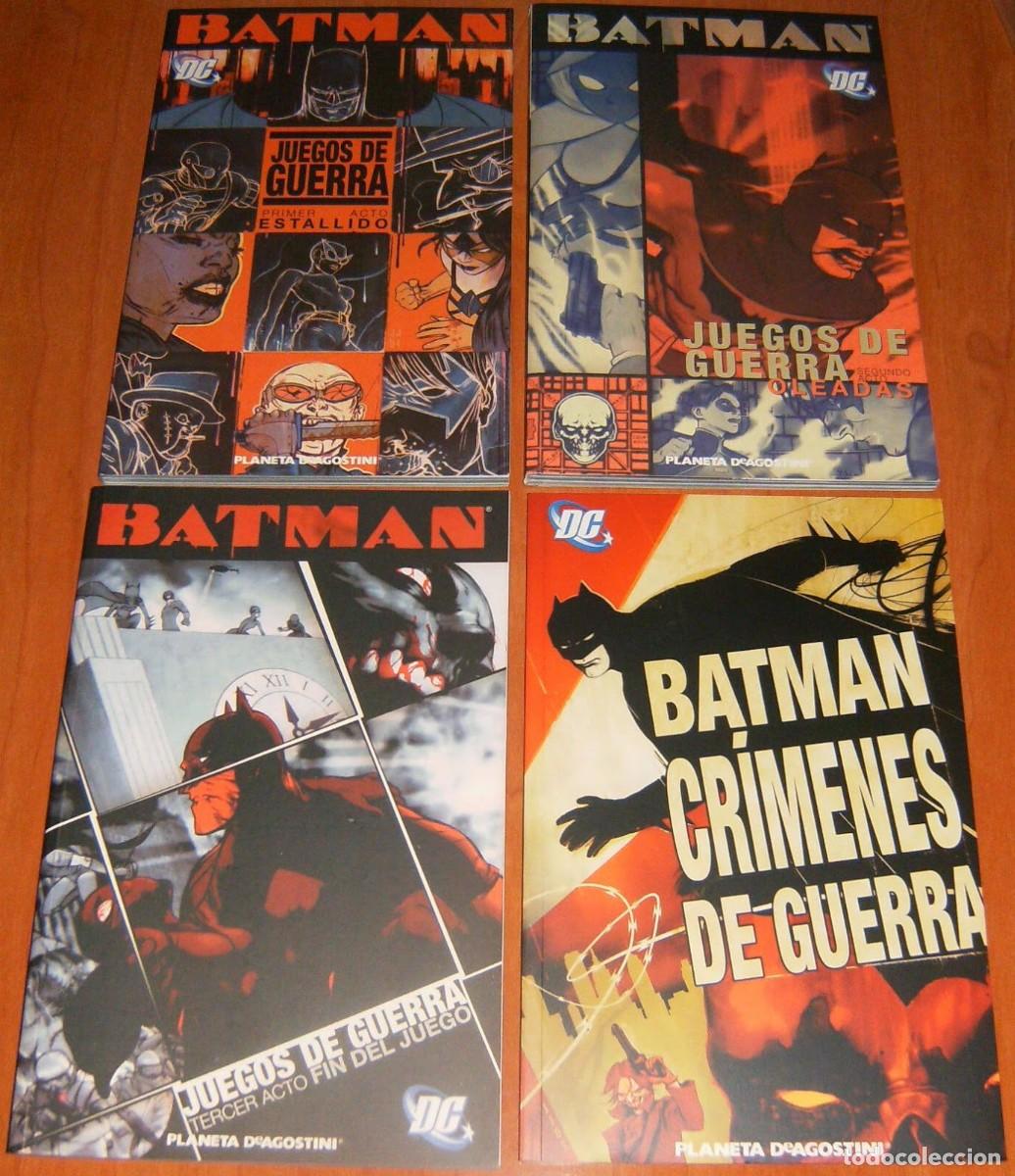 C&oacute;mics: BATMAN JUEGOS DE GUERRA 1 a 3 + CRIMENES DE GUERRA . PLANETA