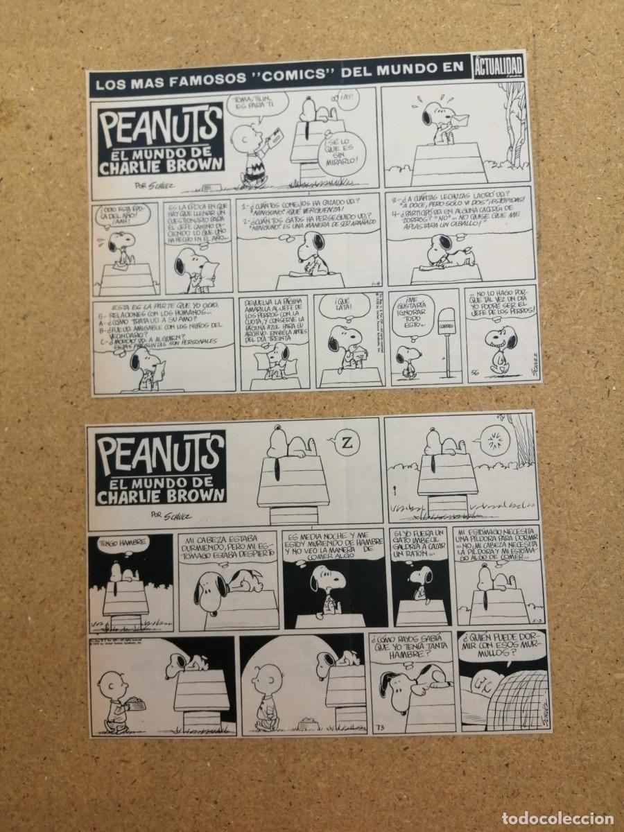 C&oacute;mics: DOS HOJAS COMIC. PEANUTS, EL MUNDO DE CHARLIE BROWN