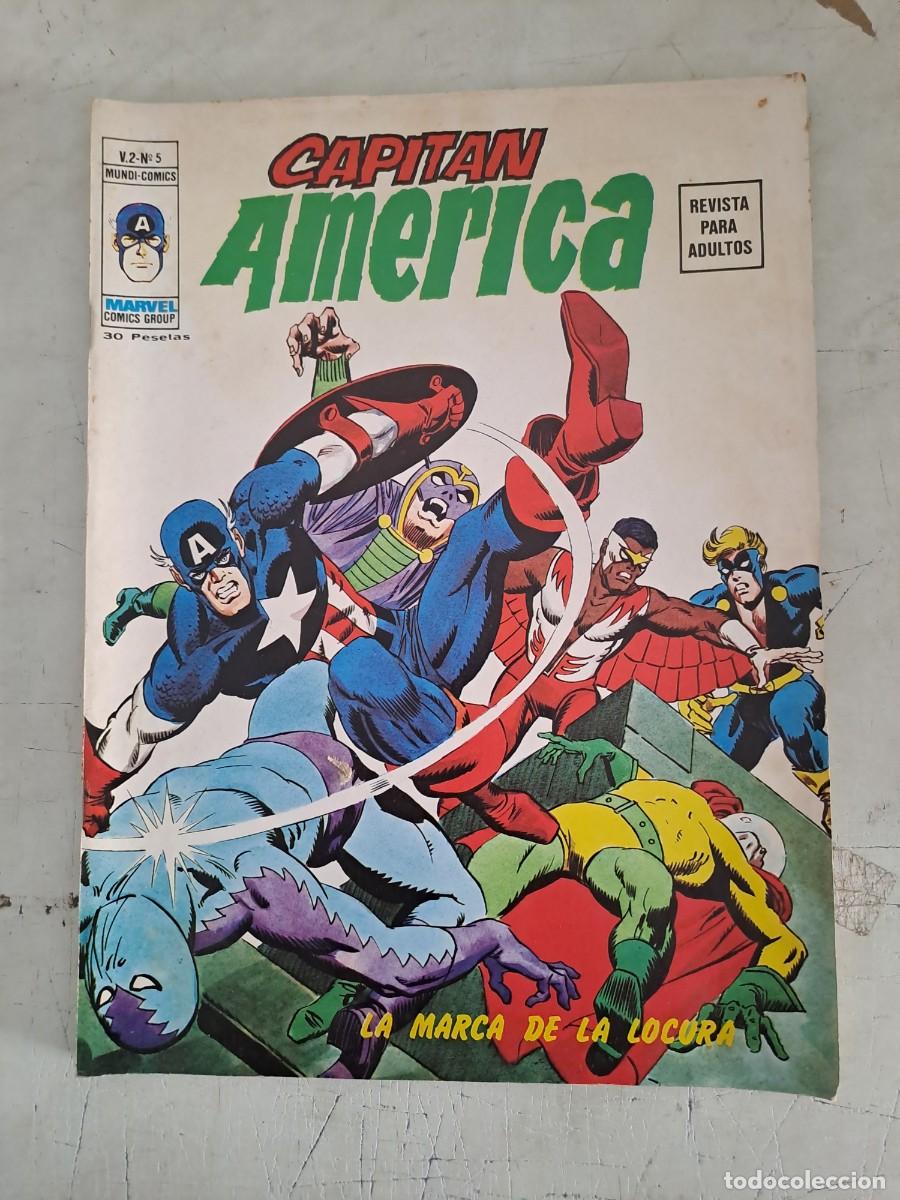 Comics: Capit&aacute;n America 5, la marca de la locura, V&eacute;rtice V-2 en buen estado Bolsa DA
