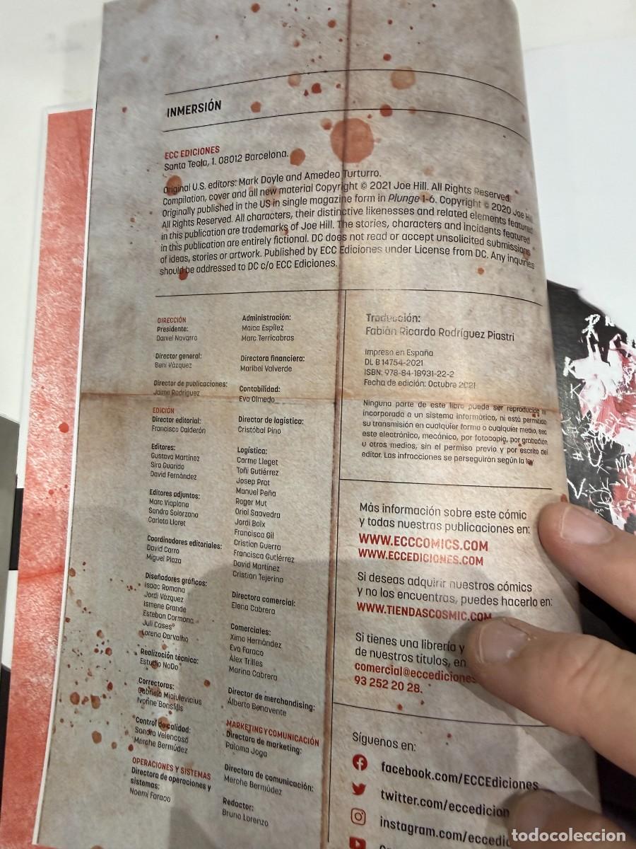 C&oacute;mics: Joe Hill - Inmersi&oacute;n (Hill House Comics) - Foto 3