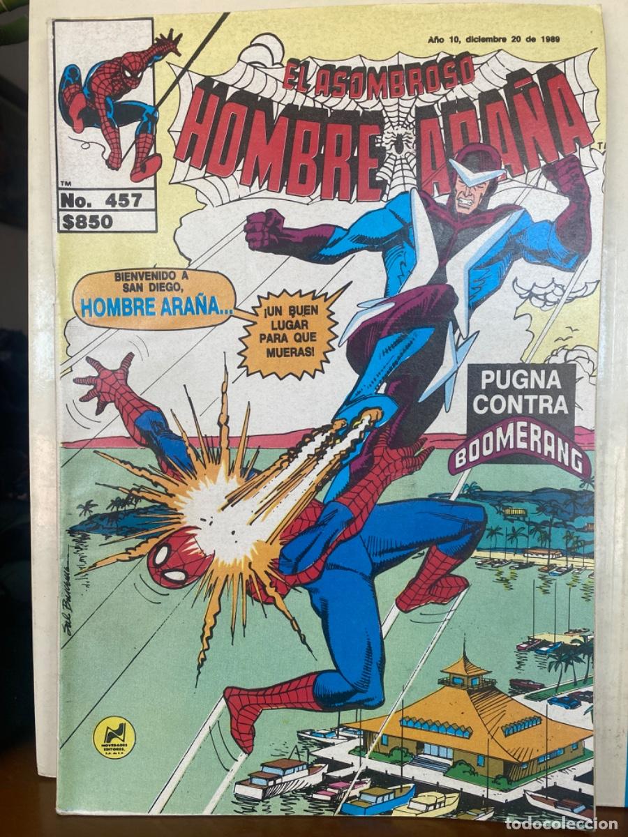 C&oacute;mics: EL ASOMBROSO HOMBRE ARA&Ntilde;A, 457. Editorial Novedades. M&eacute;xico. MARVEL COLECCIONISMO. MUY DIFICIL.
