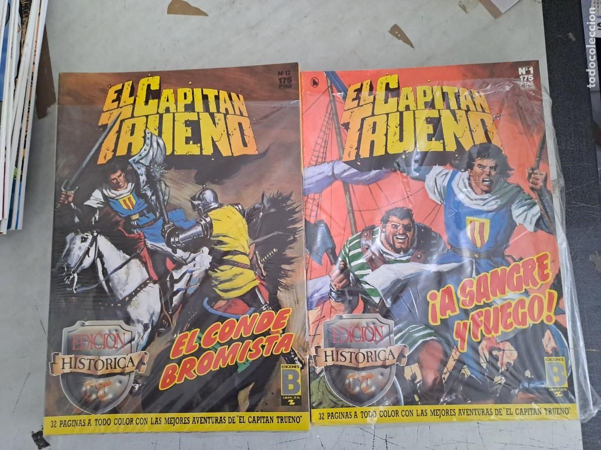 C&oacute;mics: El Capit&aacute;n Trueno completa 148 n&uacute;meros edici&oacute;n hist&oacute;rica, ediciones B en muy buen estado Bolsa DA