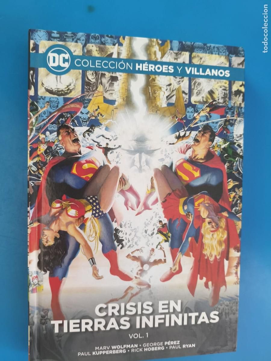 C&oacute;mics: Colecci&oacute;n H&eacute;roes y Villanos 30 Crisis en tierras infinitas. Vol. 1 Wolfman Perez Ecc Salvat