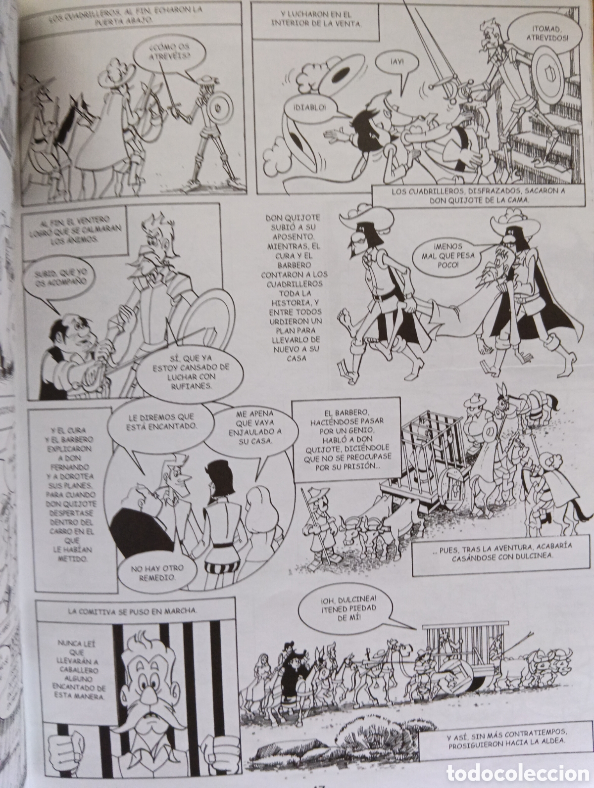 C&oacute;mics: C&oacute;mic para colorear Don Quijote de la Mancha - Foto 3