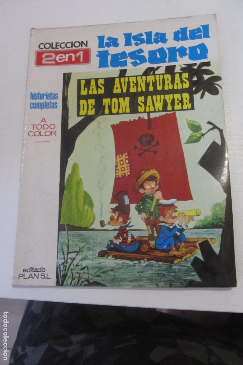 C&oacute;mics: LA ISLA DEL TESORO Y LAS AVENTURAS DE TOM SAWYER. COLECCION 2 EN 1. ED. PLAN, 1969 arx182